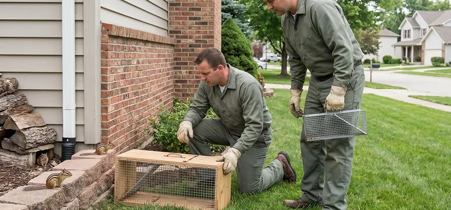 Remove Chipmunks From Yard in Woodstock
